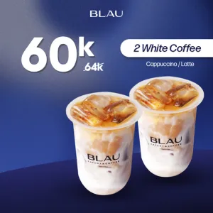 Bundle 2 Cups White Coffee (Cappucino / Latte)