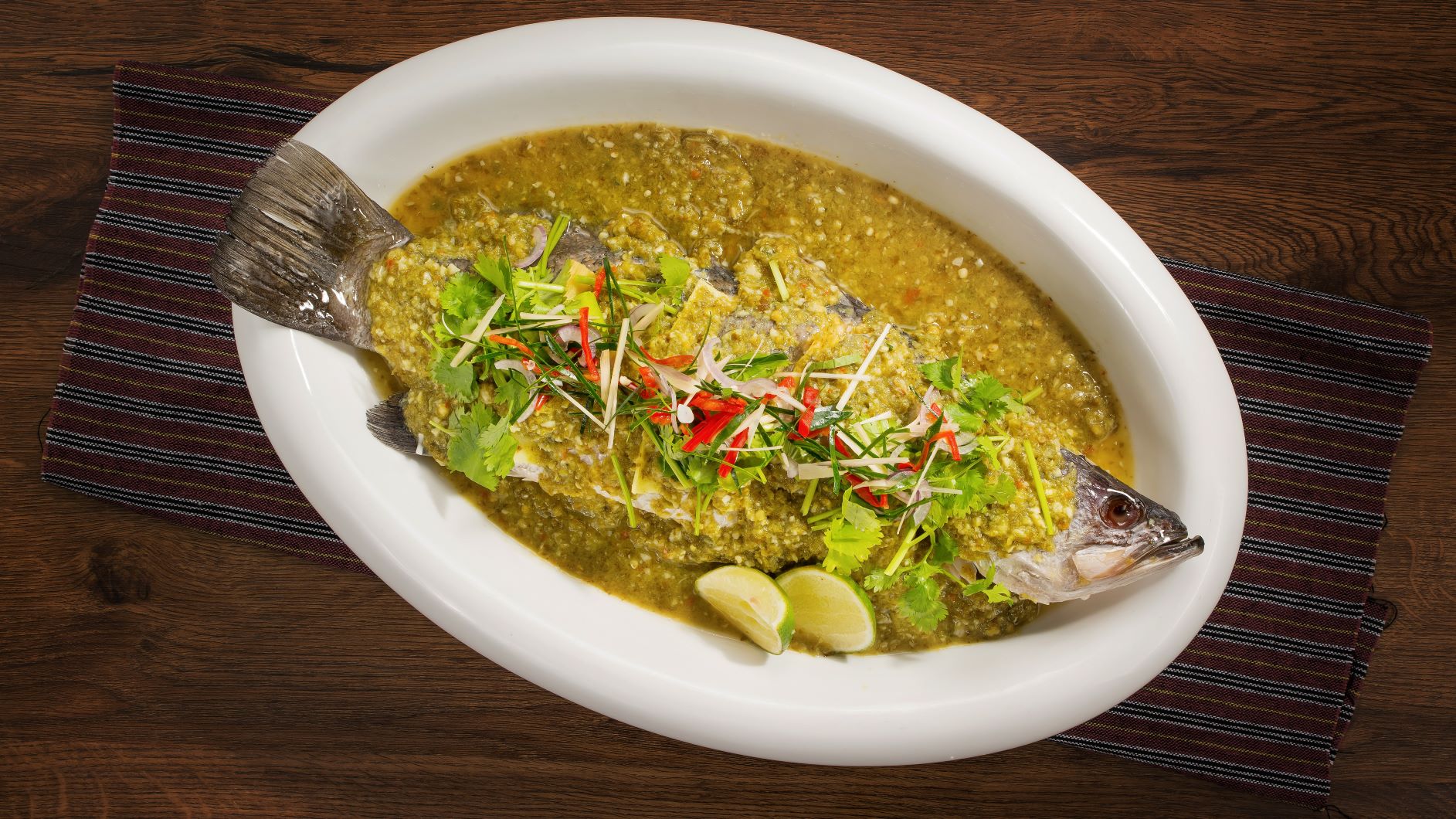 Thai Steamed Sea Bass