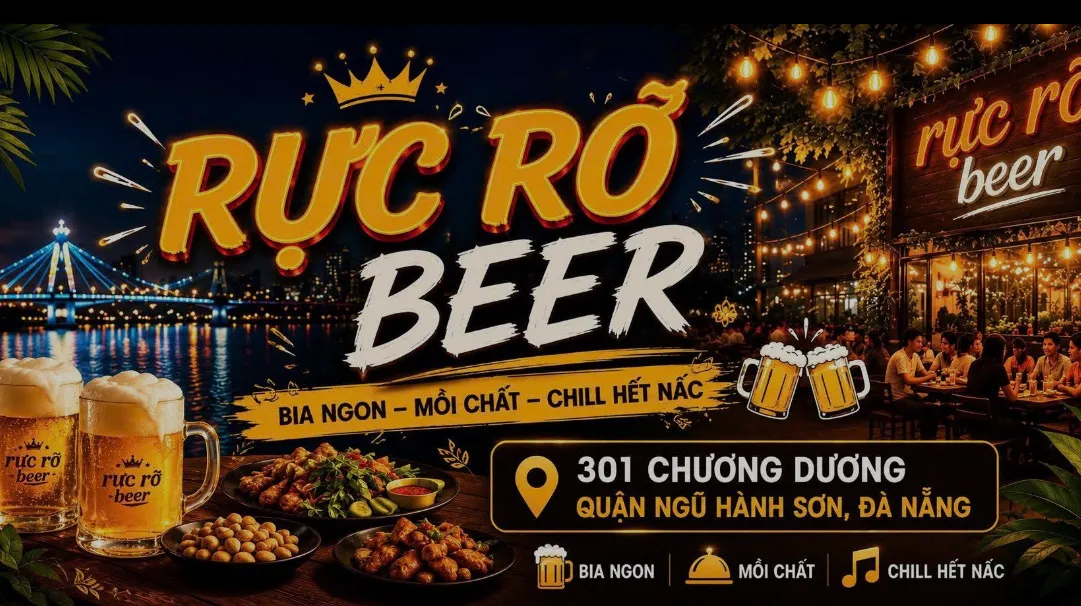 Rực Rỡ Beer - Quán Nhậu Chill Đà Nẵng - Nhà hàng Món Miền Trung Việt Nam - Ảnh 1
