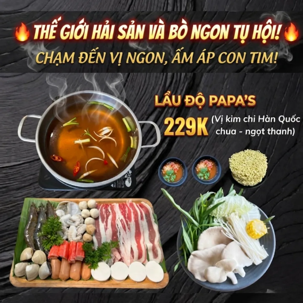 Lẩu Độ Papa’s - Hot Pot Restaurant - Photo 2