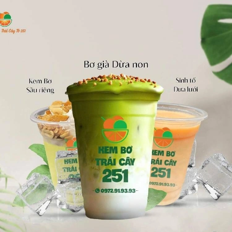 Kem Bơ & Trái Cây 251 - Sinh Tố, Nước Ép, Món Ăn Nhanh - Phan Huy Ích - Vietnamese Restaurant - Photo 3
