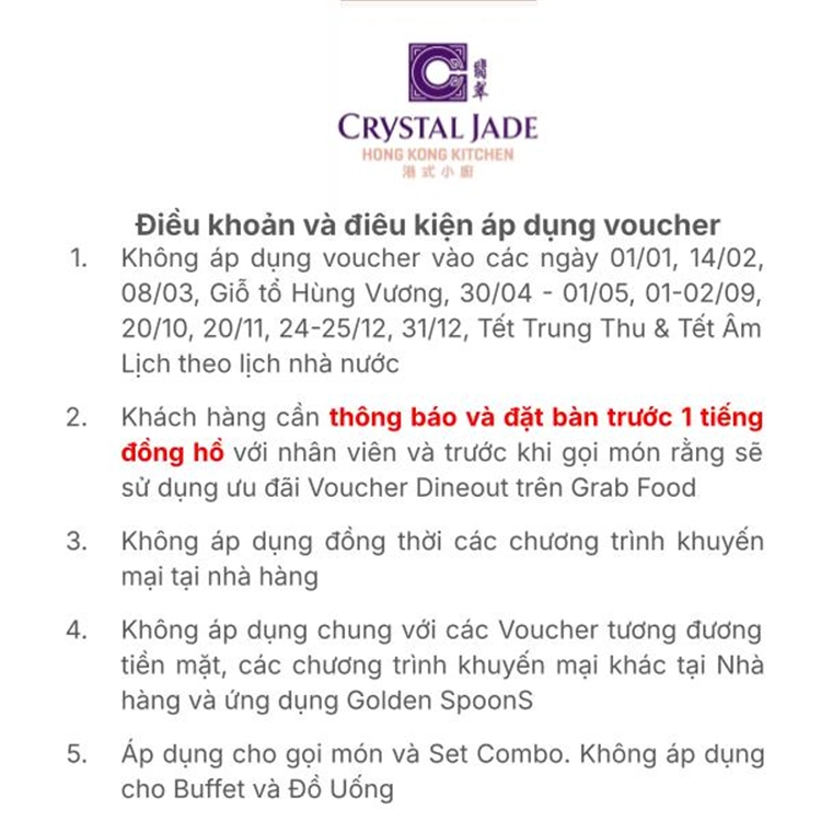 Crystal Jade Kitchen -Parc Mall - Nhà hàng Món Quốc Tế - Ảnh 2
