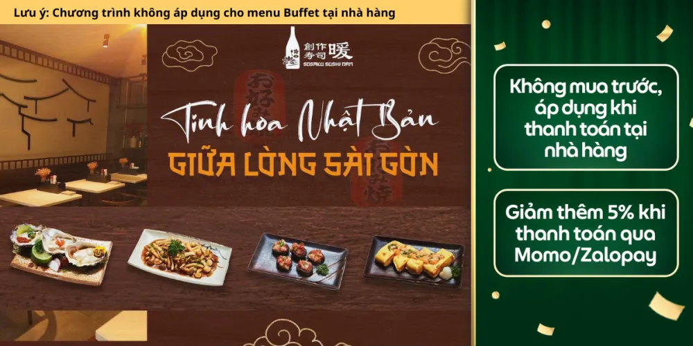 Sosaku Sushi Dan - Bùi Viện - Nhà hàng Món Nhật - Ảnh 1