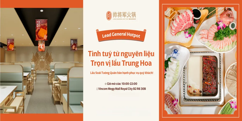 Lead General Hotpot - Vincom Royal City - Nhà hàng Món Hoa - Ảnh 1