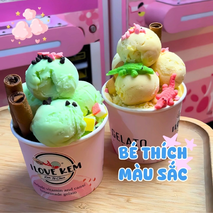 Kem Tự Chọn - I Love Kem- Vincom Mega Mall - Vietnamese Restaurant - Photo 2