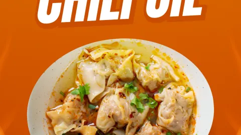 Pangsit ayam Chili oil Deriellio - Kapuk